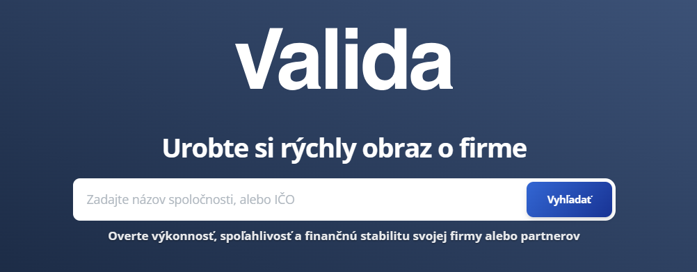 Valida – automatické business poradenstvo pre firmy